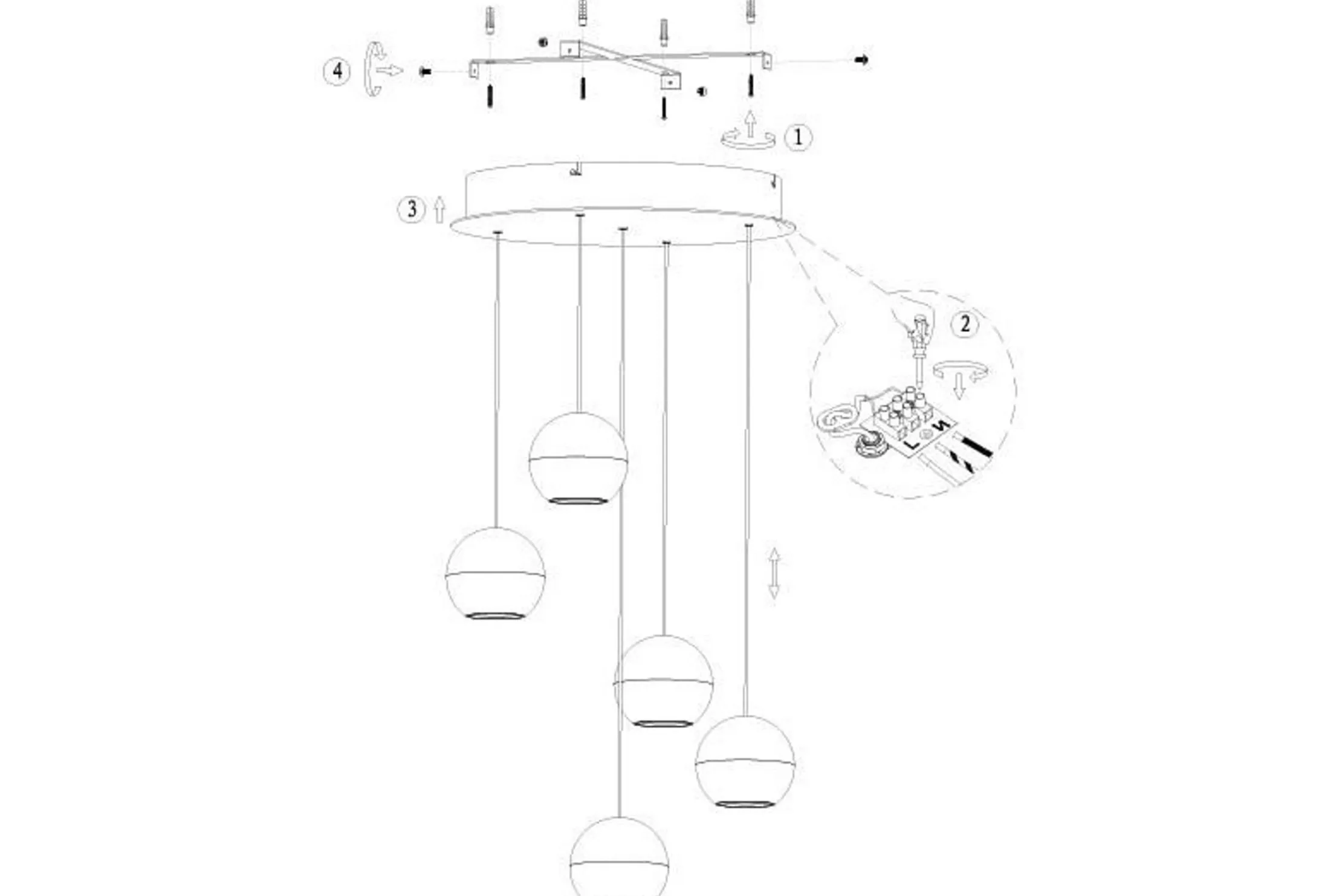 Hanglamp 4585ME Belluno