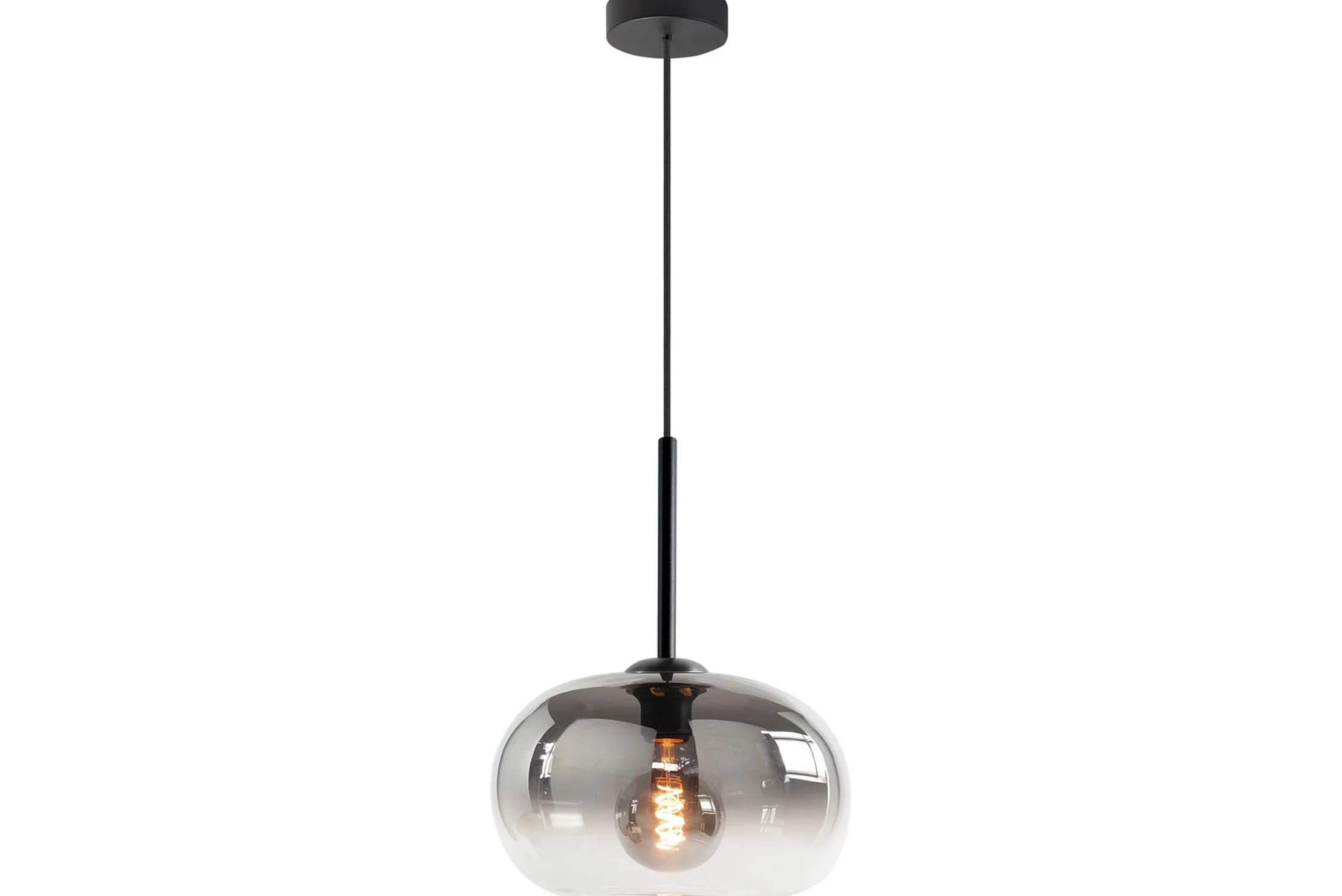 Hanglamp rookkleurig glas Bellini