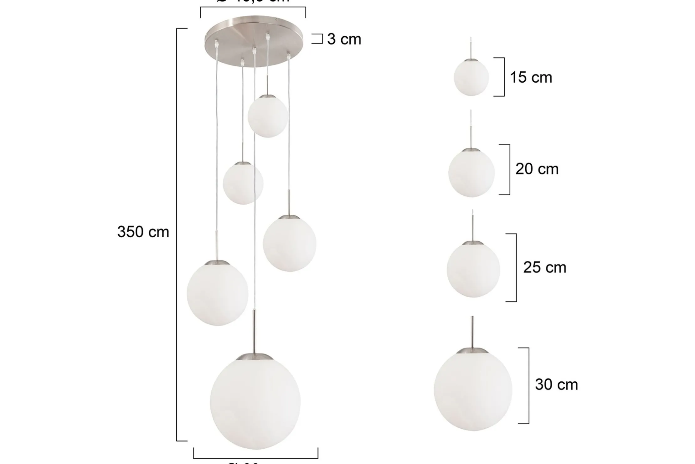Hanglamp 7376ST Bollique