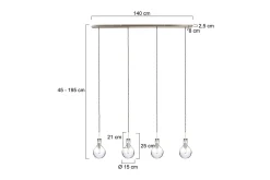 Hanglamp 1893ST Elegance