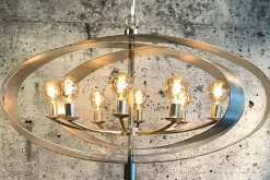 Hanglamp - zilver | LB019-8+1 Malibu | Leclercq & Bouwman