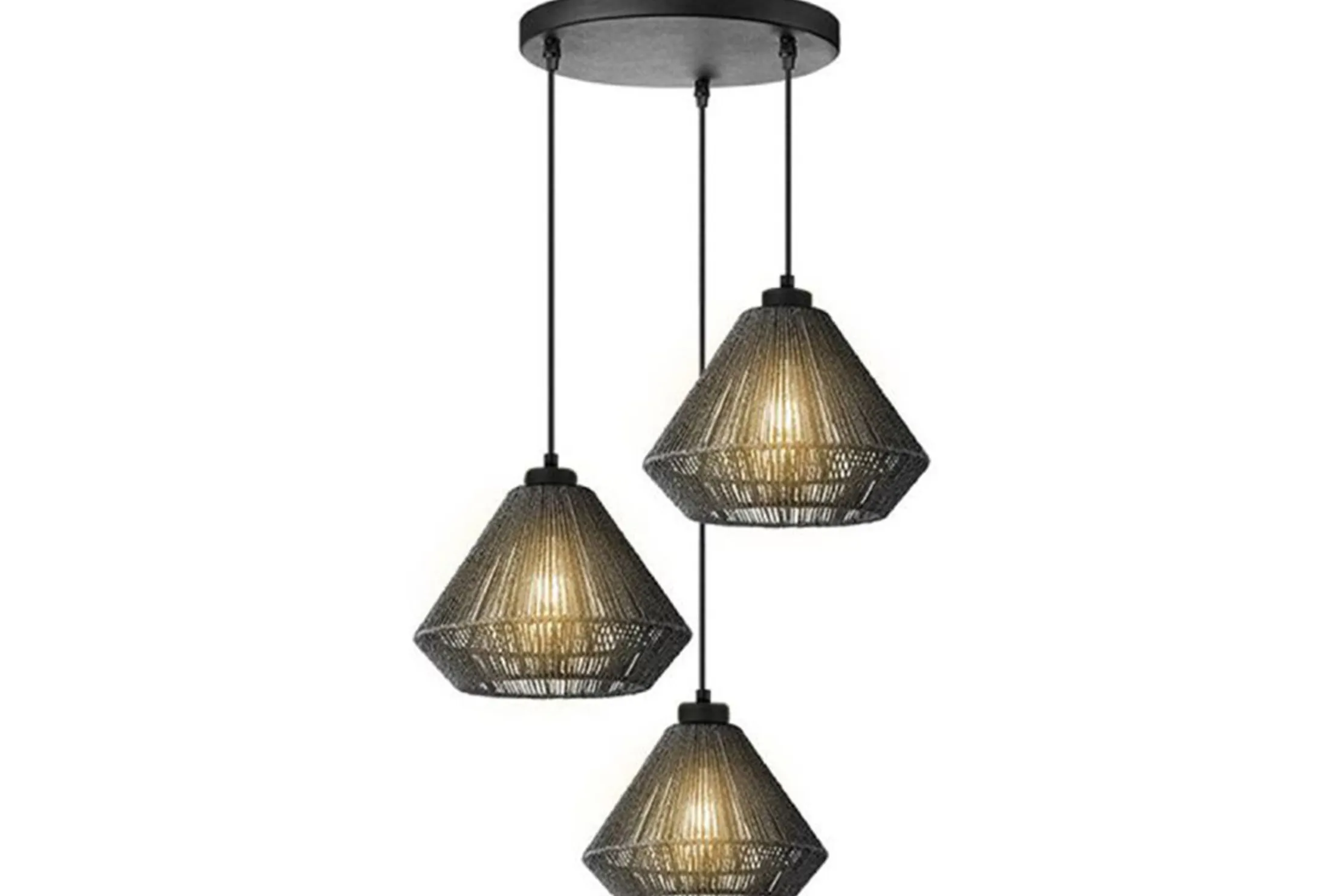 Hanglamp zwart MT-2315 Ibiza Diamond