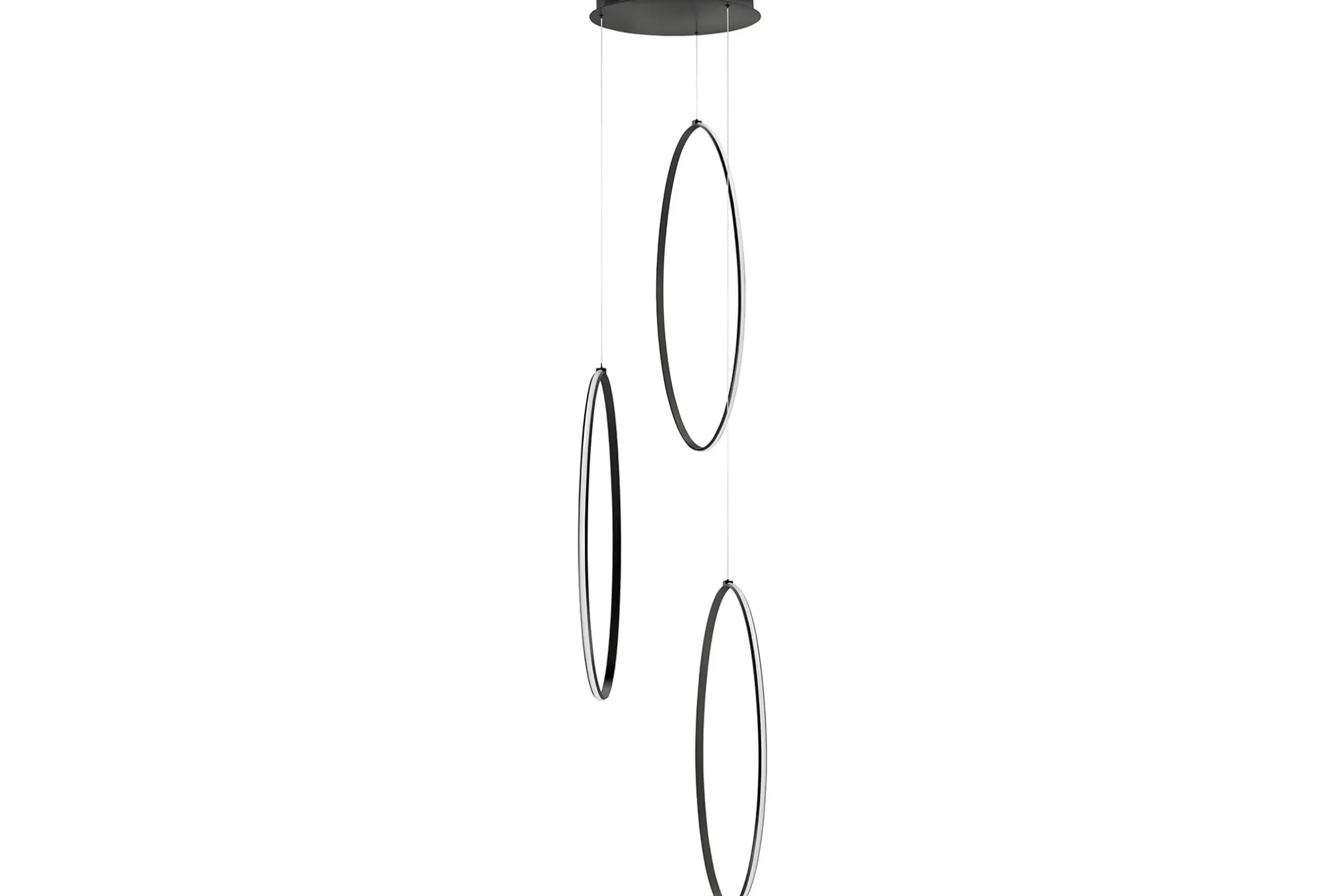 Hanglamp Zwart Olympia Oval