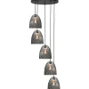 Hanglamp Zwart Rookglas Fantasy