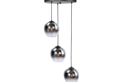 Hanglamp Zwart Semi Rookglas Fantasy