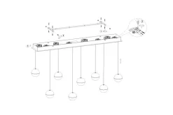 Hanglamp 4592ZW Belluno