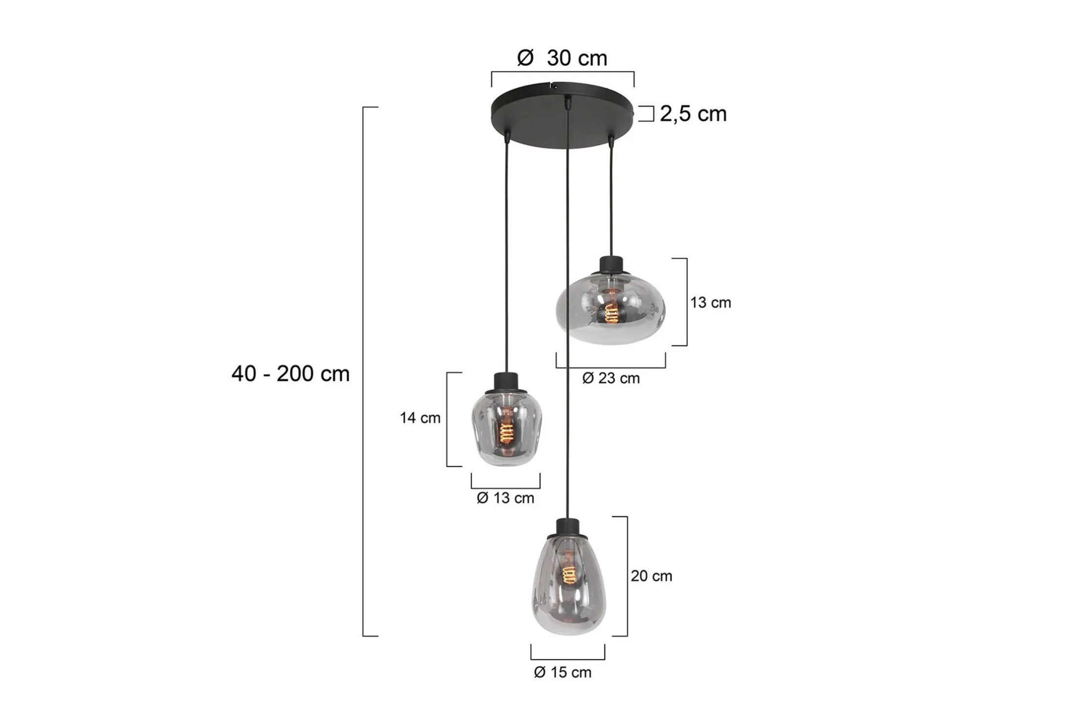 Hanglamp 3079ZW Reflexion