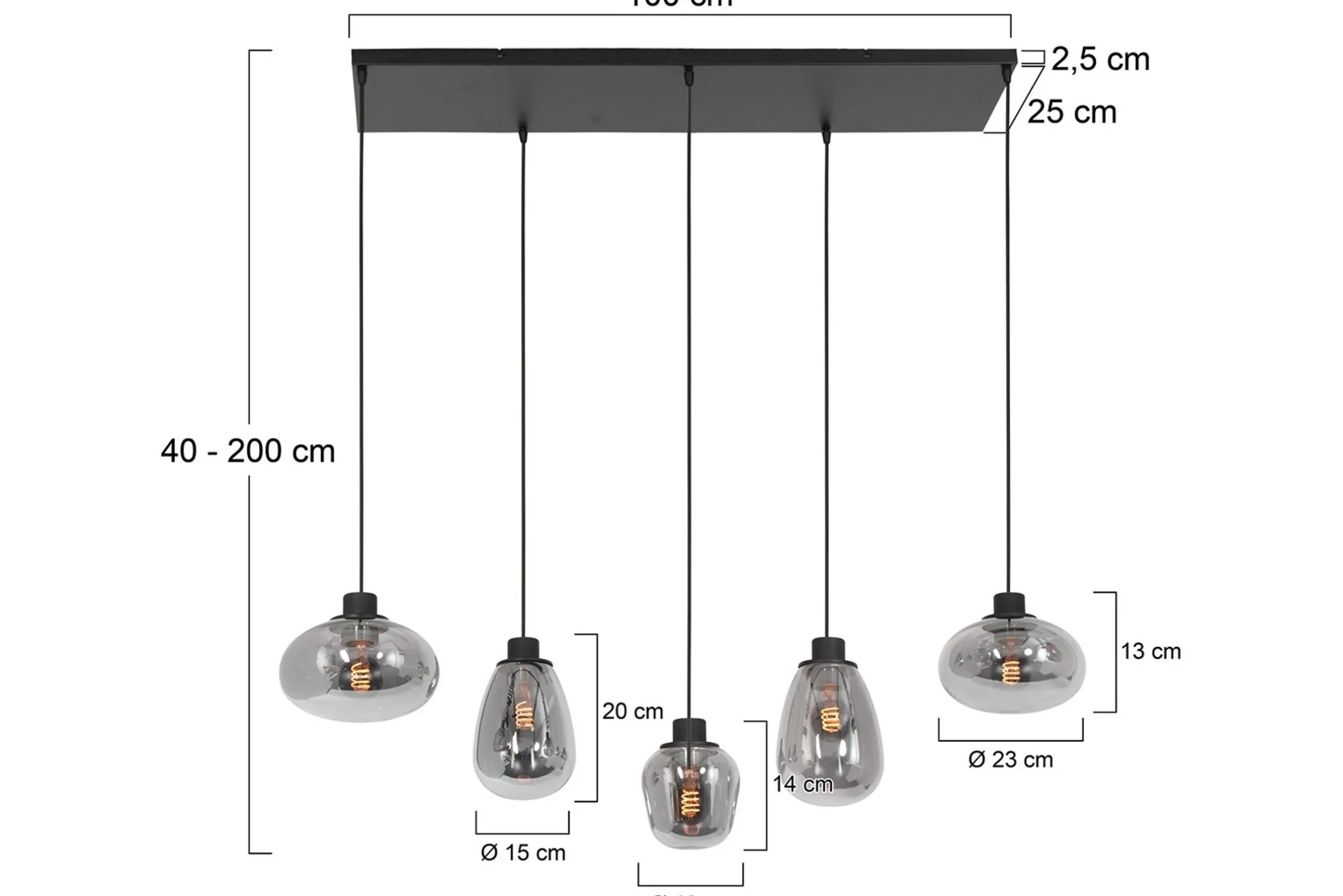 Hanglamp 3078ZW Reflexion