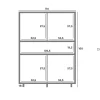 Hoge kast Walnoot ME-70.015 Jule