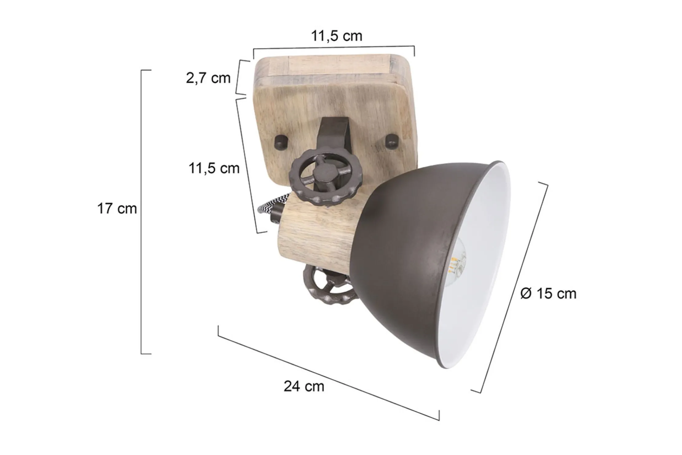 Plafondlamp 7968A Gearwood Mexlite