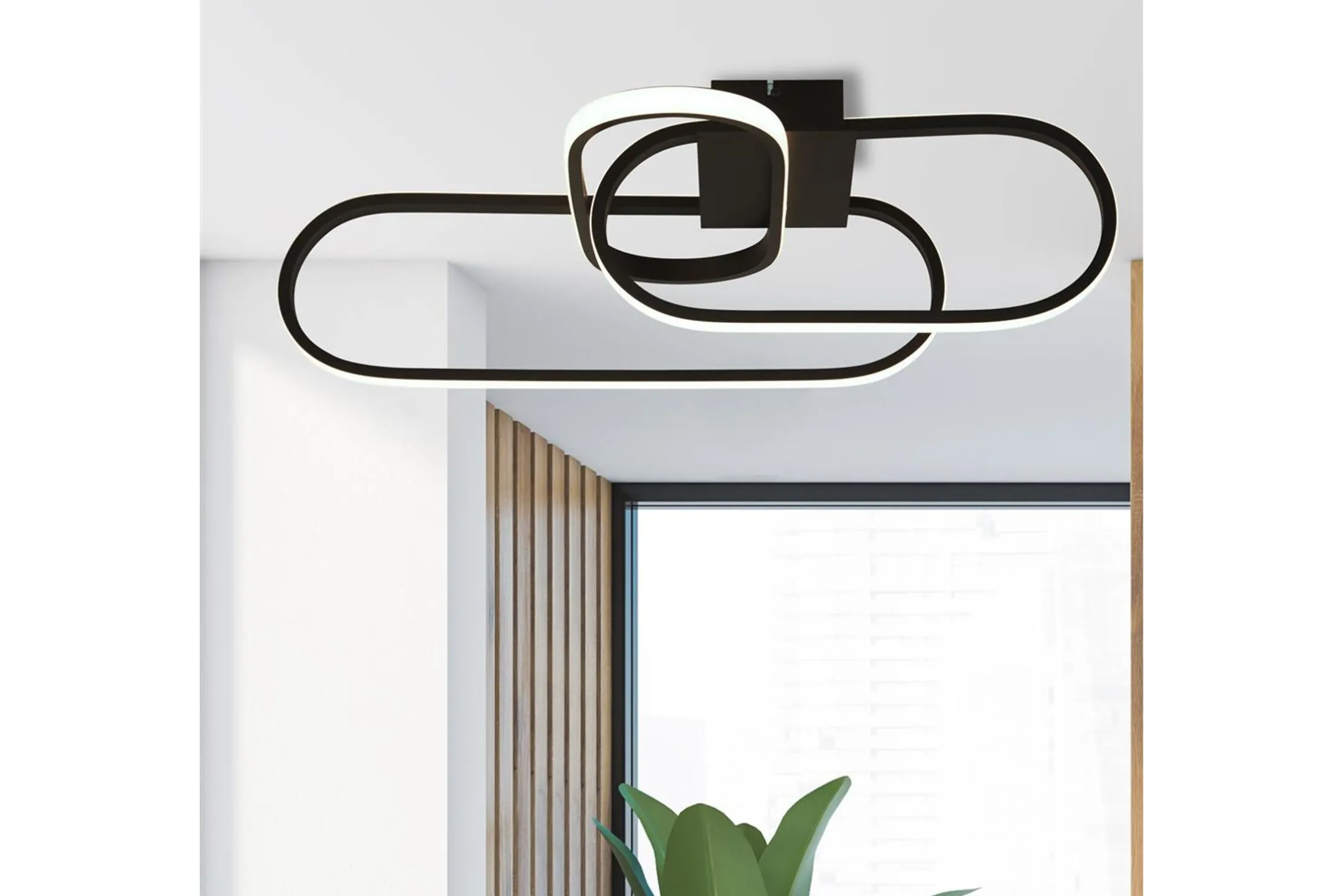 Plafondlamp 61774BK Clip
