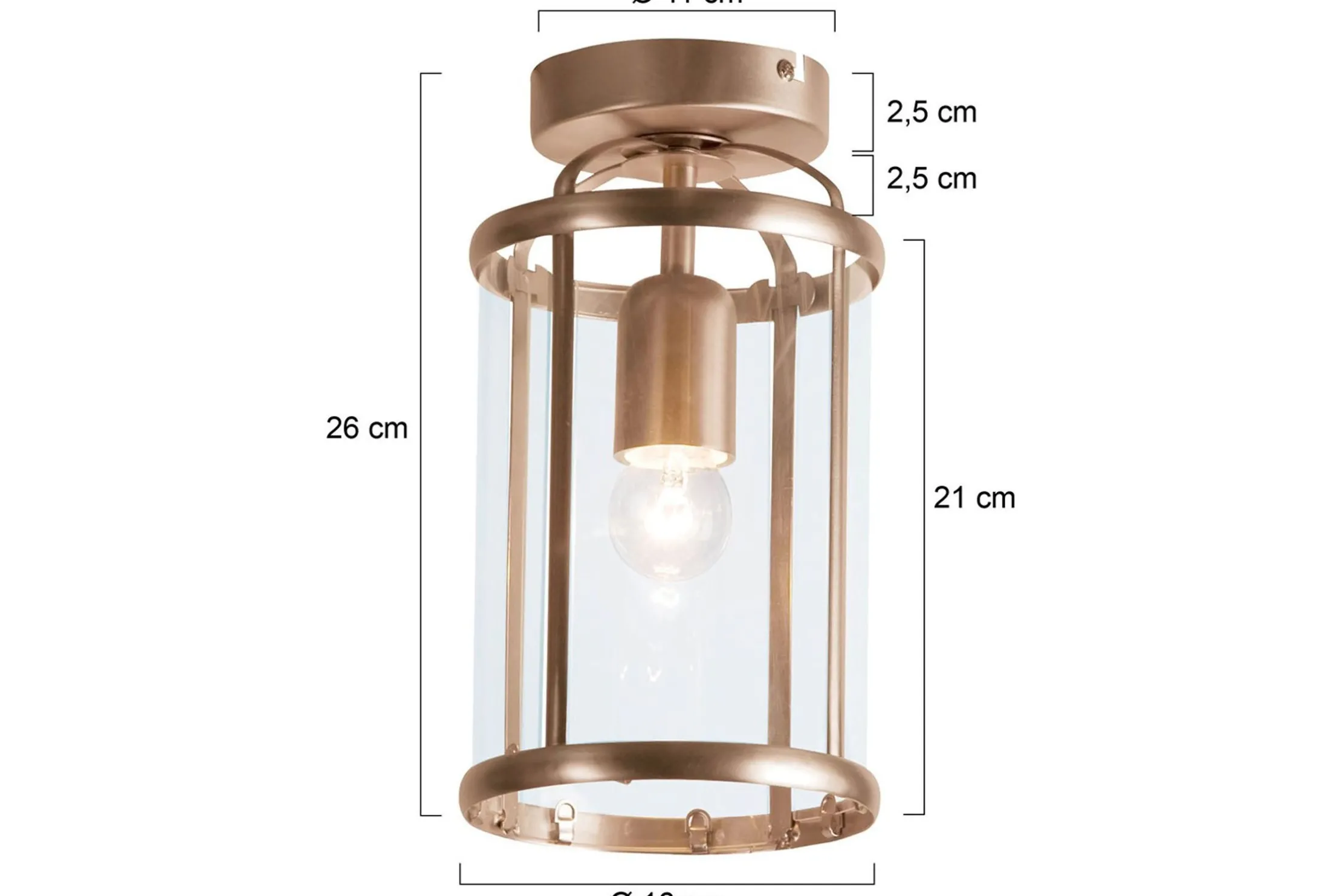 Plafondlamp 5973BR Pimpernel