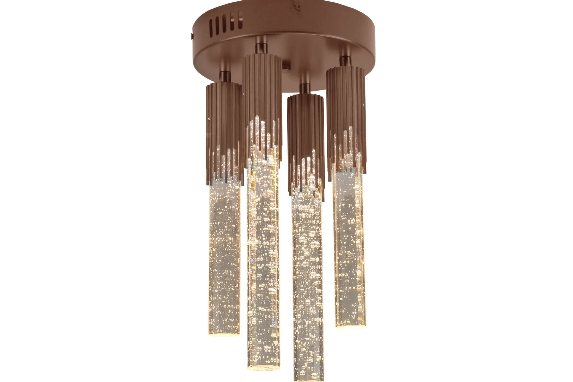 Plafondlamp 4-lichts Antiek Brons Maud