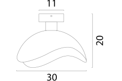 Plafondlamp 5403-05-05 Volta