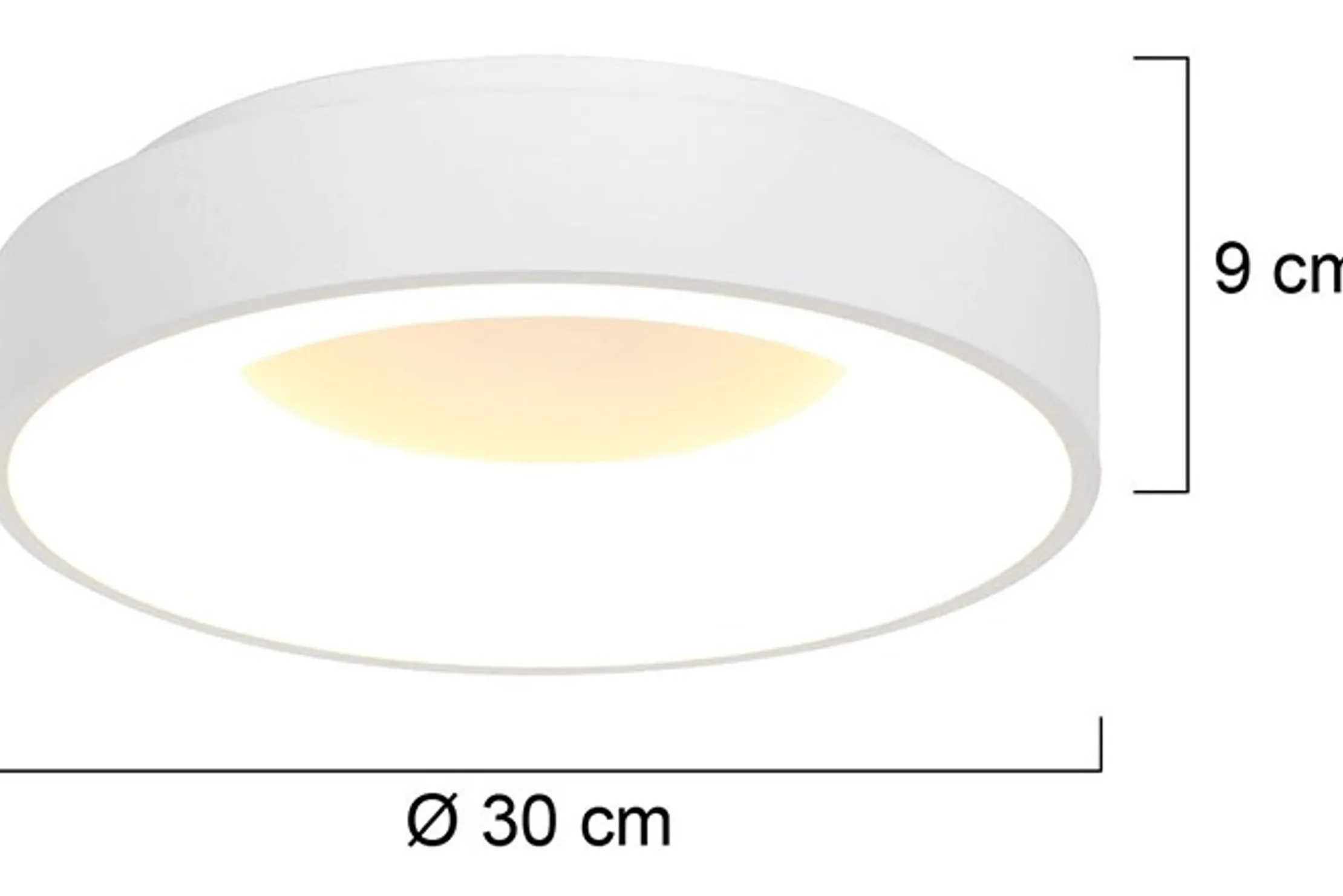Plafondlamp 3086W Ringlede