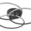Plafondlamp Zwart Circles