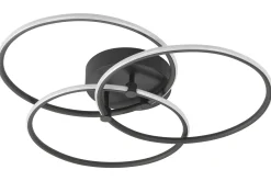 Plafondlamp Zwart Circles