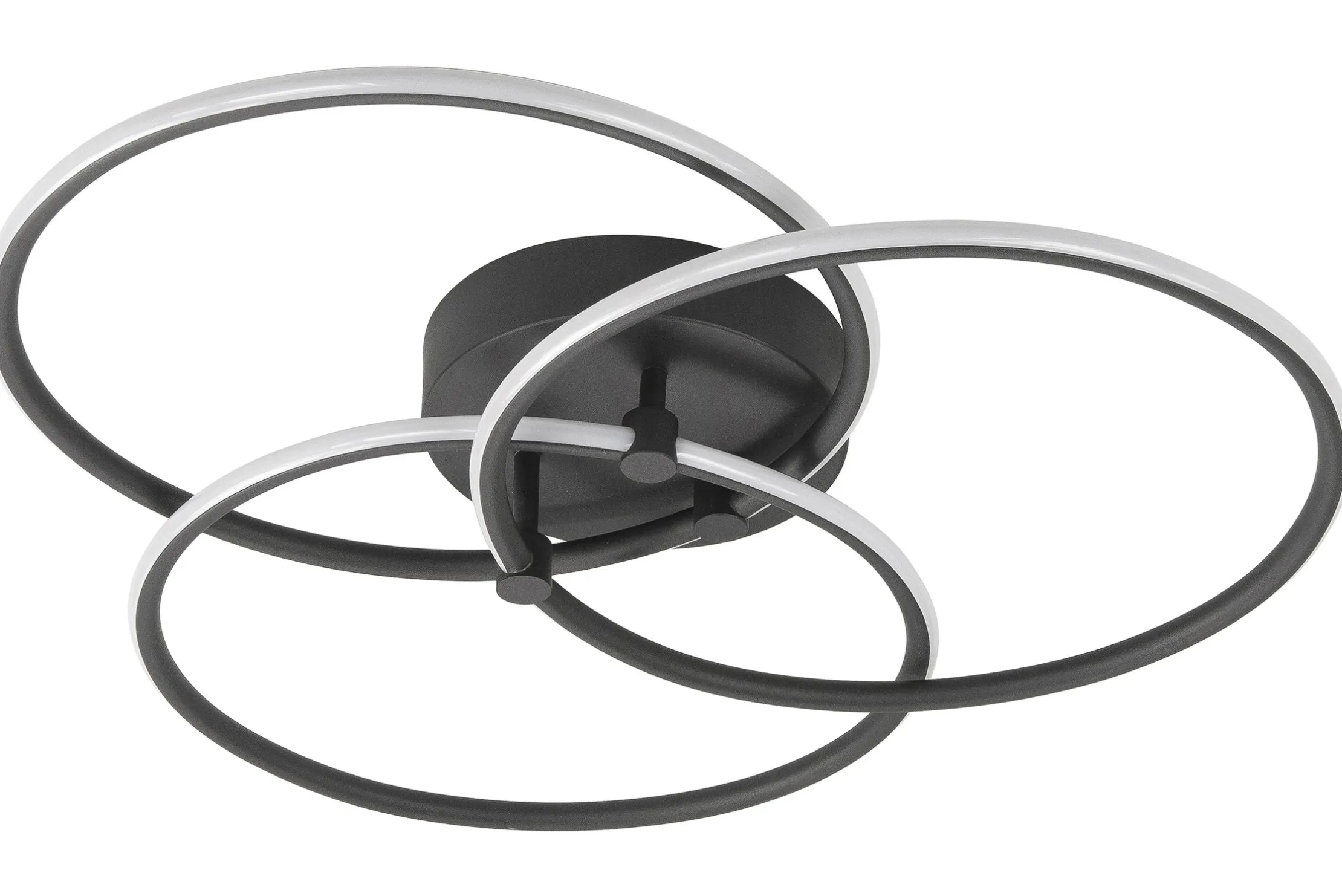 Plafondlamp Zwart Circles