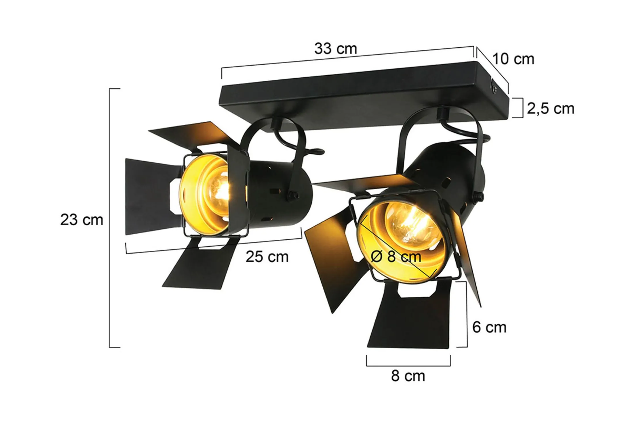 Plafondlamp 7997ZW Mexlite