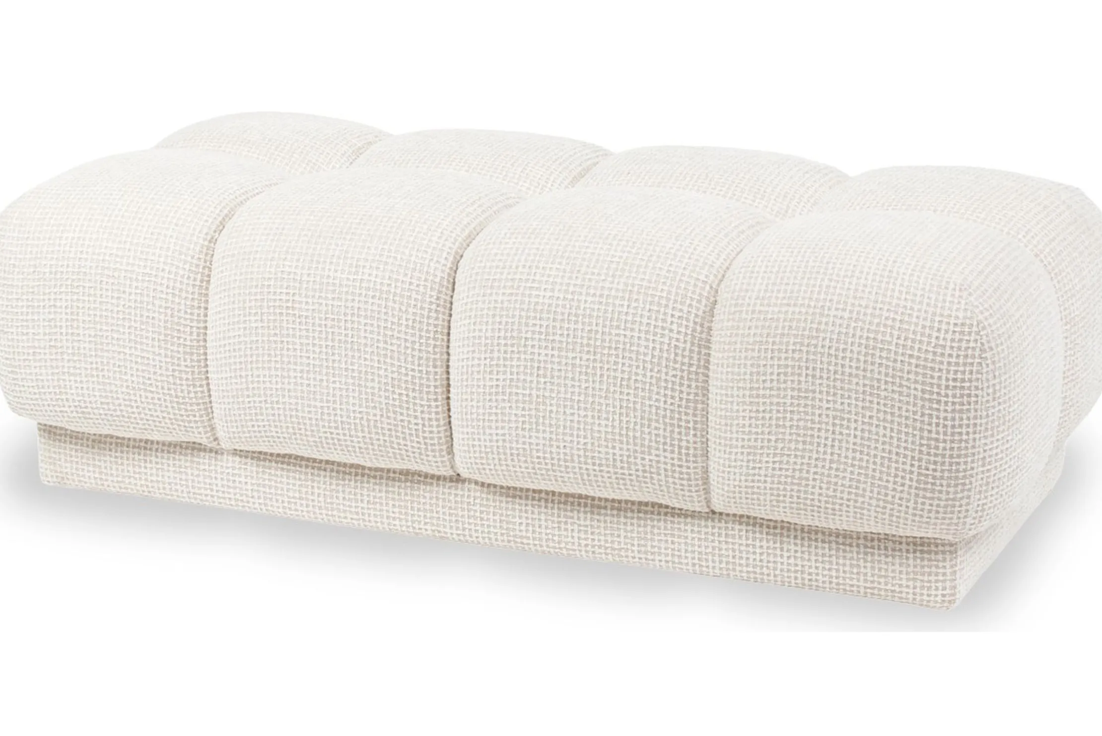 Poef 216057 Beige Blockweave Noah
