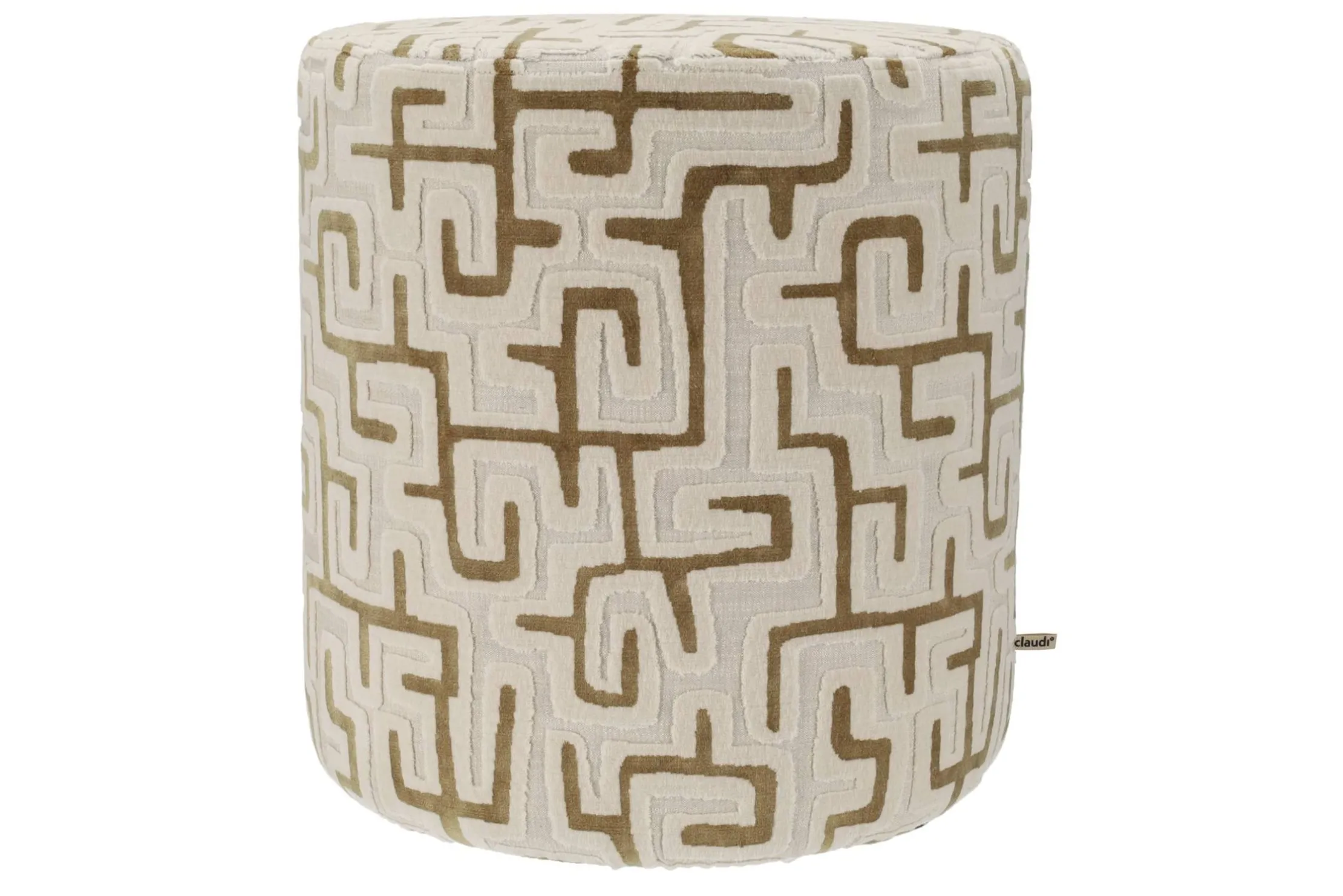 Poef Olive/Natural Cliff | Claudi