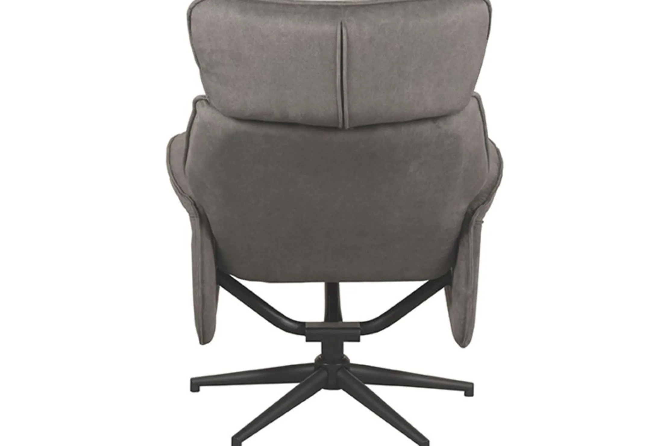 Relaxfauteuil met hocker Antraciet Cosmo CH-73.027 Verdal