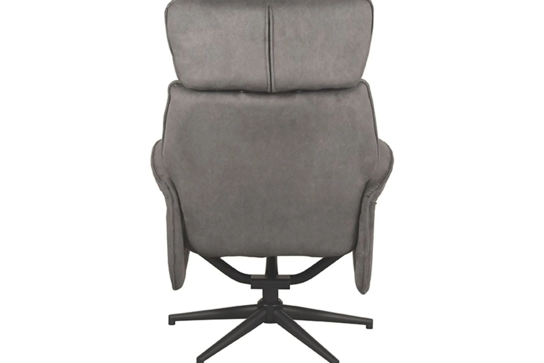 Relaxfauteuil met hocker Antraciet Cosmo CH-73.027 Verdal