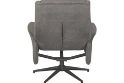 Relaxfauteuil met hocker Antraciet Cosmo CH-73.024 Bergen