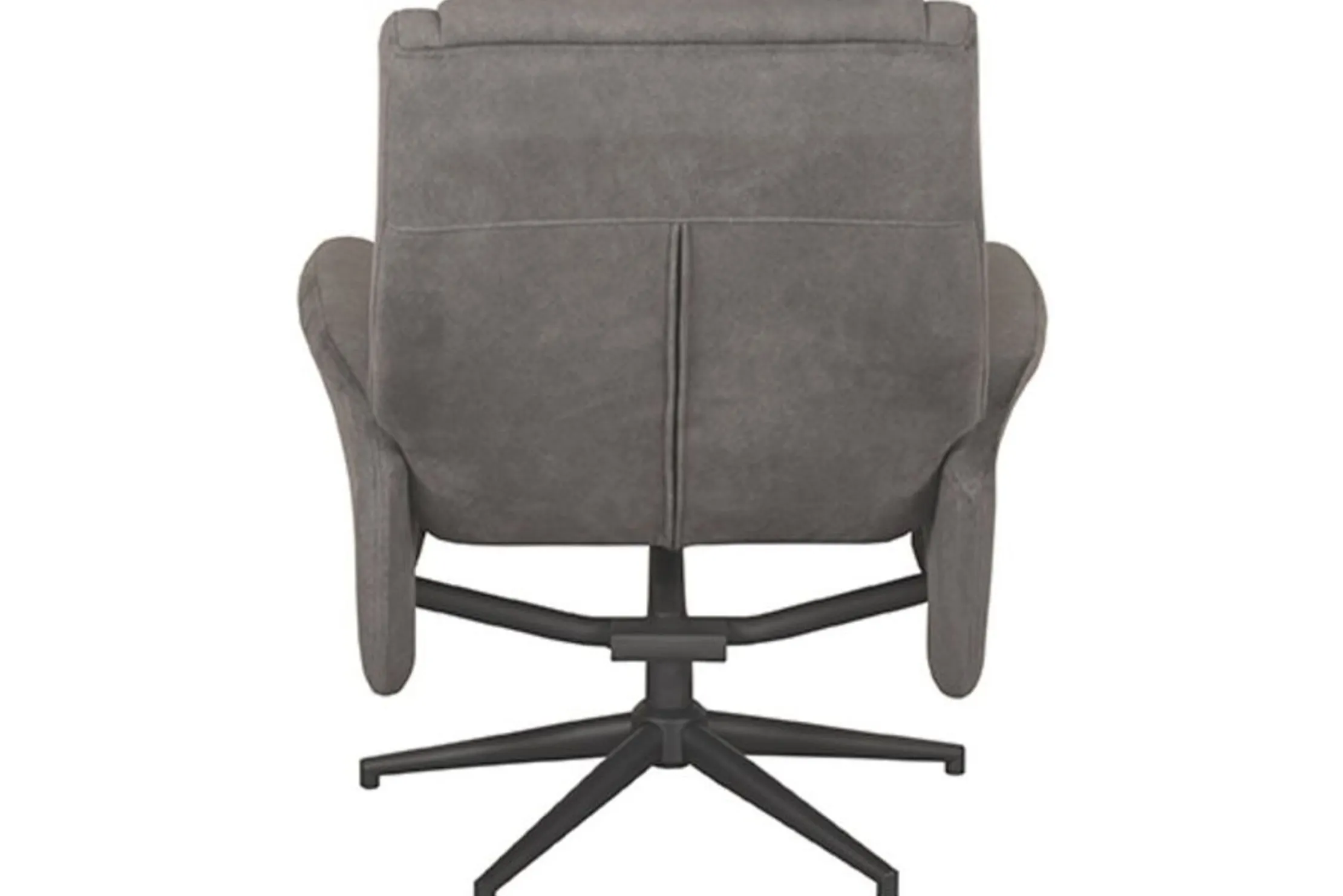 Relaxfauteuil met hocker Antraciet Cosmo CH-73.024 Bergen