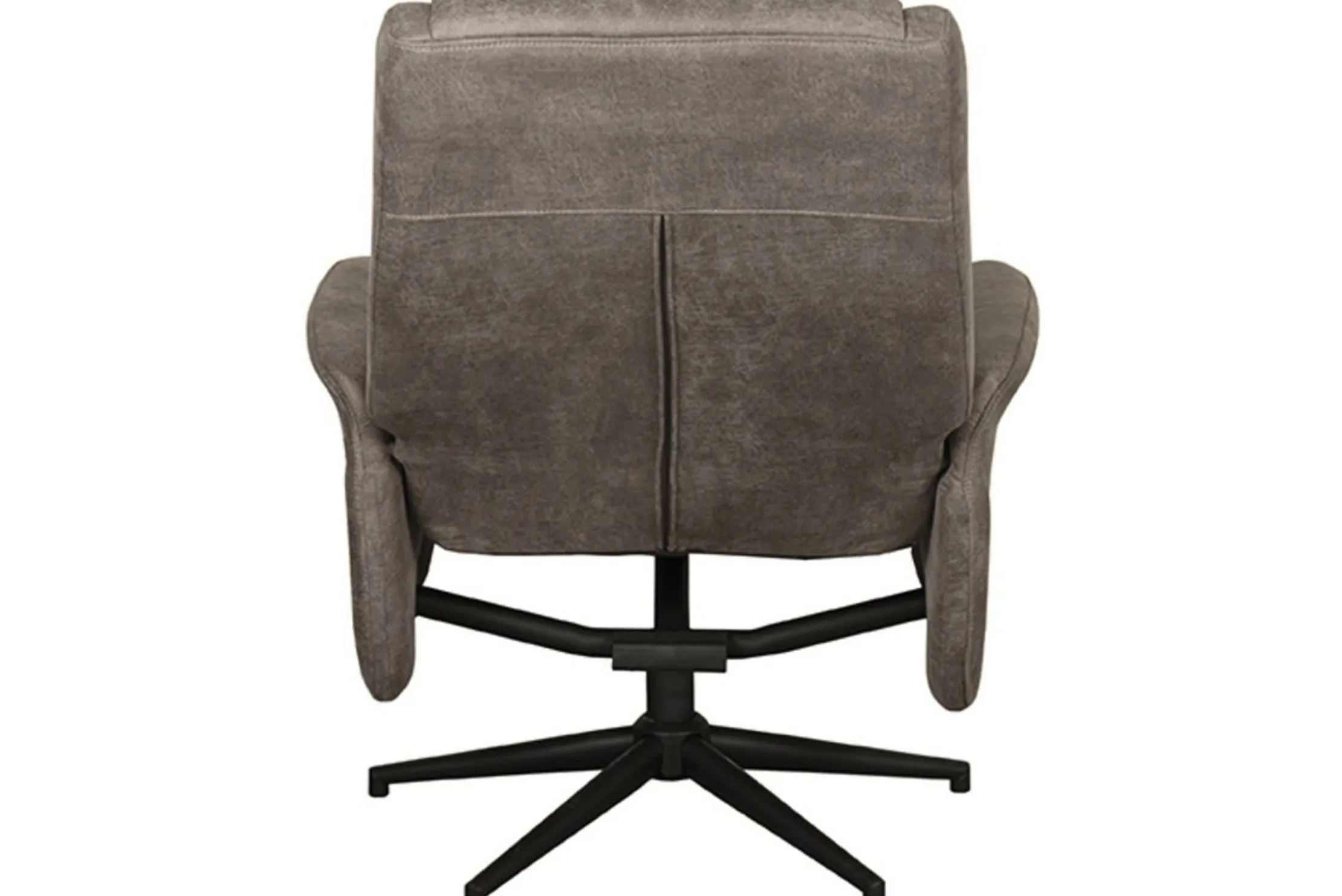 Relaxfauteuil met hocker Taupe Micro Suede CH-73.011 Bergen