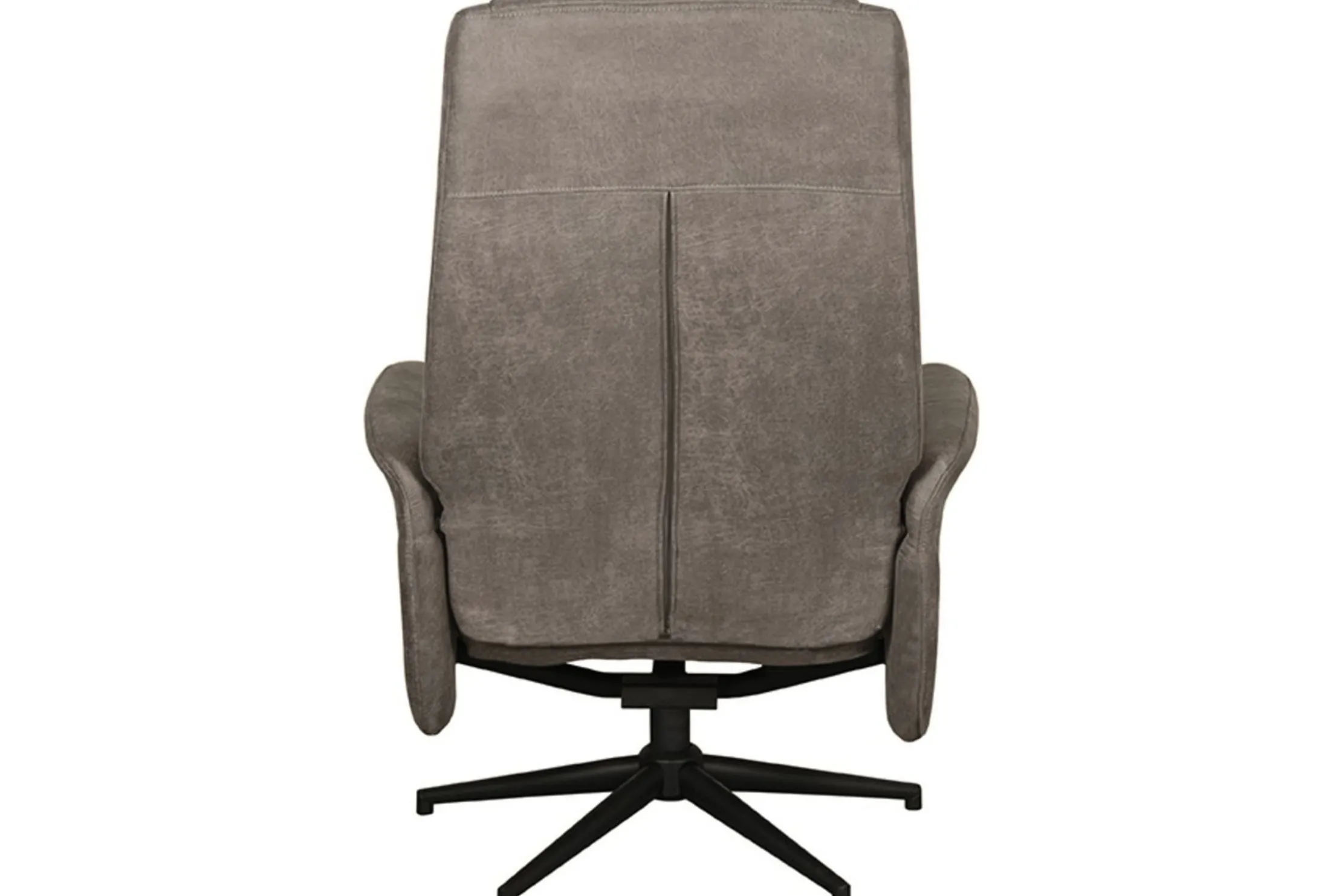 Relaxfauteuil met hocker Taupe Micro Suede CH-73.011 Bergen