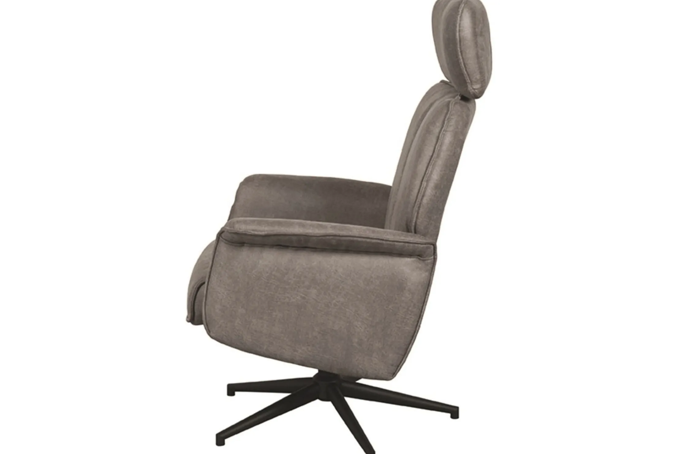 Relaxfauteuil Taupe Micro Suede CH-73.017 Verdal