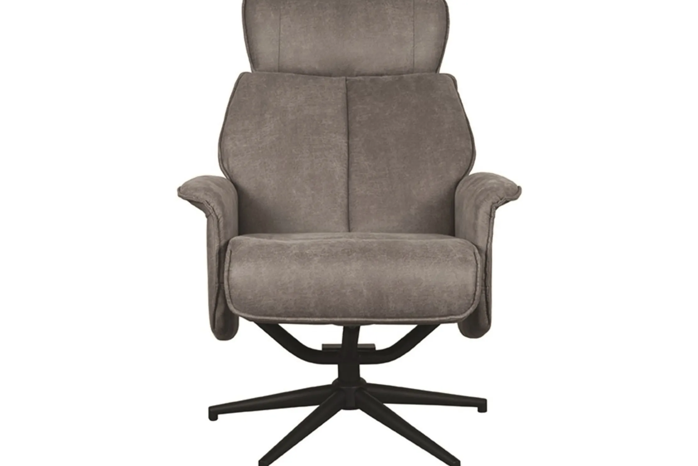 Relaxfauteuil Taupe Micro Suede CH-73.017 Verdal