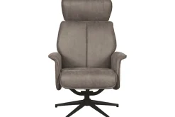 Relaxfauteuil Taupe Micro Suede CH-73.017 Verdal