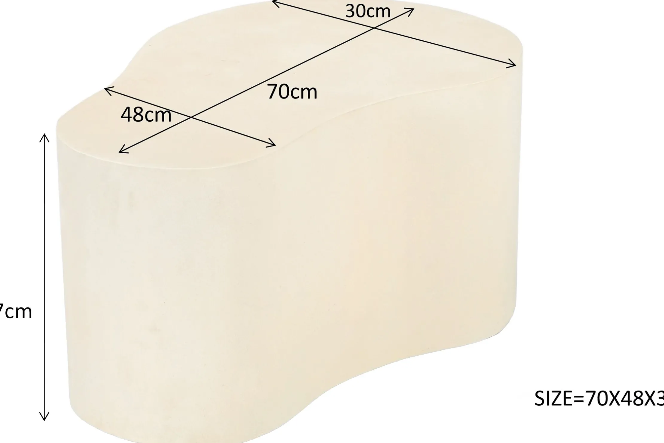 Salontafel Organic Sandy