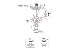 Spot 7305ZW Pélite