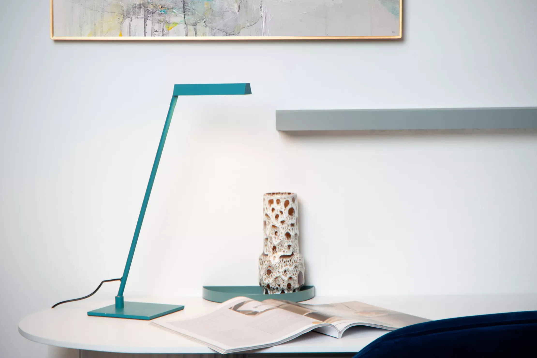 Tafellamp Turquoise Lavale