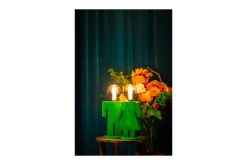 Tafellamp Velvet groen 05-TL3289-33 Eve