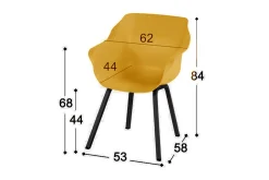 Tuinstoel Curry Yellow 11.680.872 Sophie Element