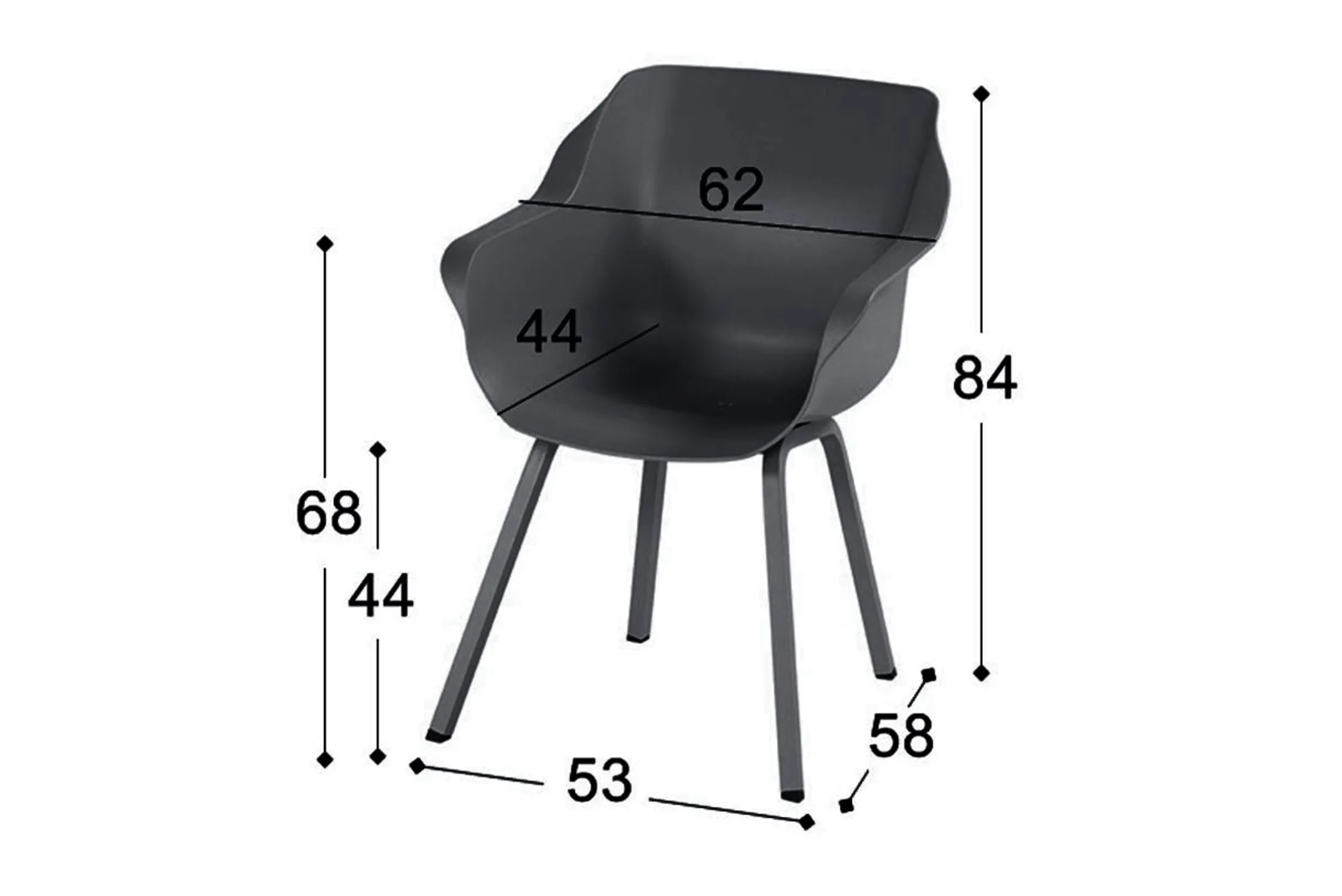 Tuinstoel Xerix 11.680.010 Sophie Element