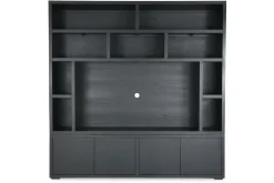 Tv-boekenkast zwart Velori