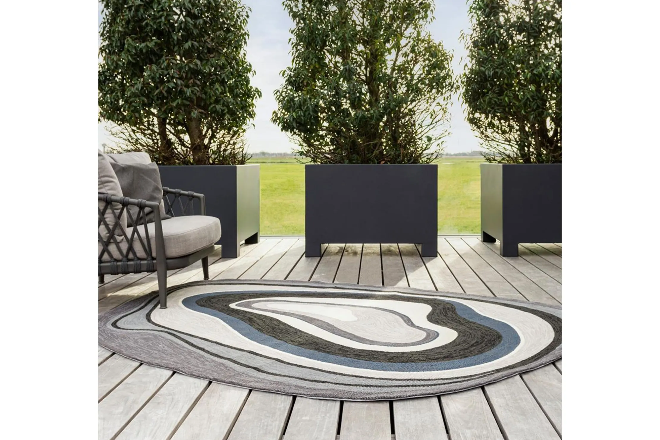 Vloerkleed Aura Grey 477304 Habitat | Brink & Campman