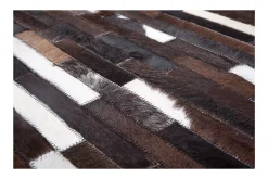 Vloerkleed 851 black brown Leather