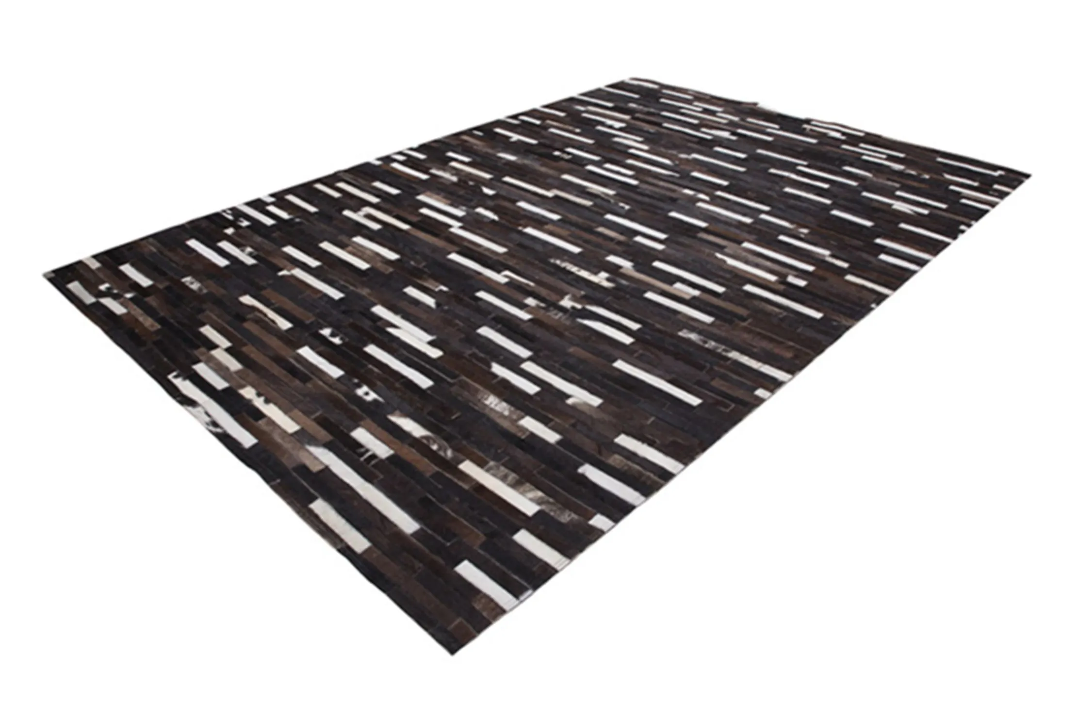 Vloerkleed 851 black brown Leather