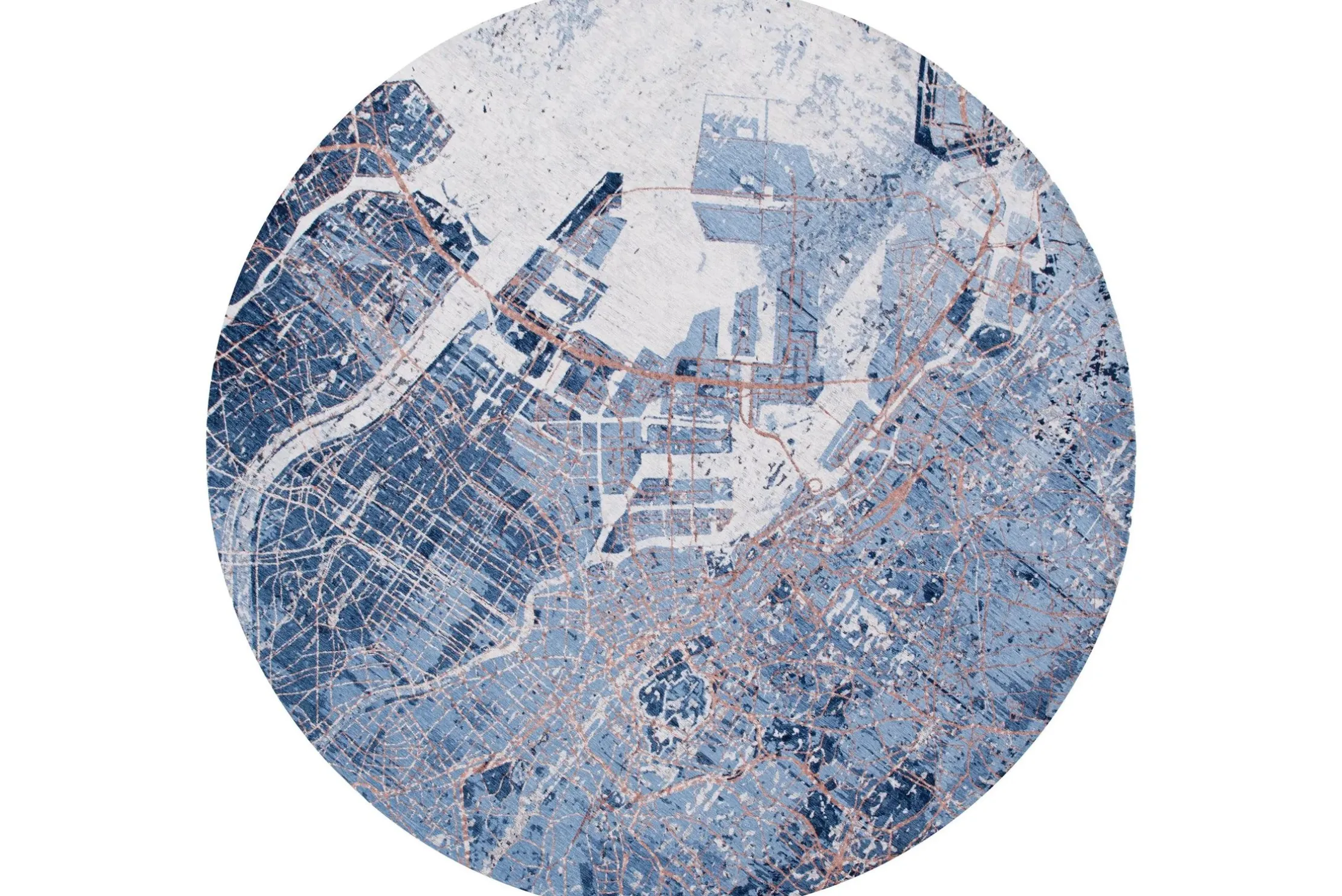Vloerkleed Conductive Blue 9314 Tokyo Cities