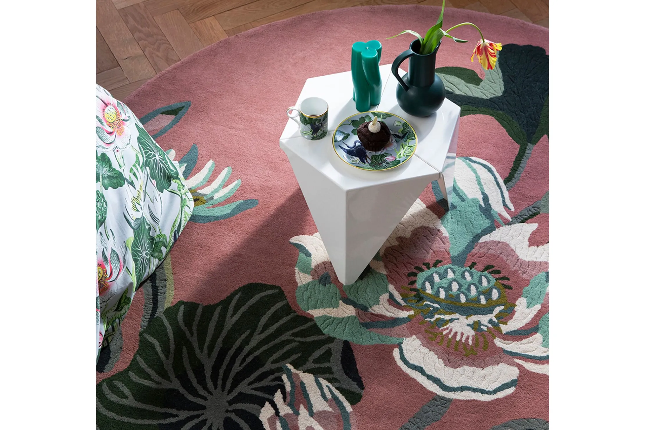 Vloerkleed Dusty Rose 038602 Waterlily | Wedgwood Home