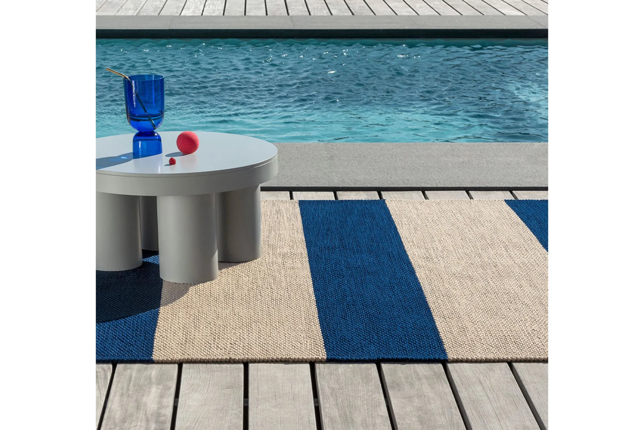 Vloerkleed Electric Blue 496708 Deck | Brink & Campman