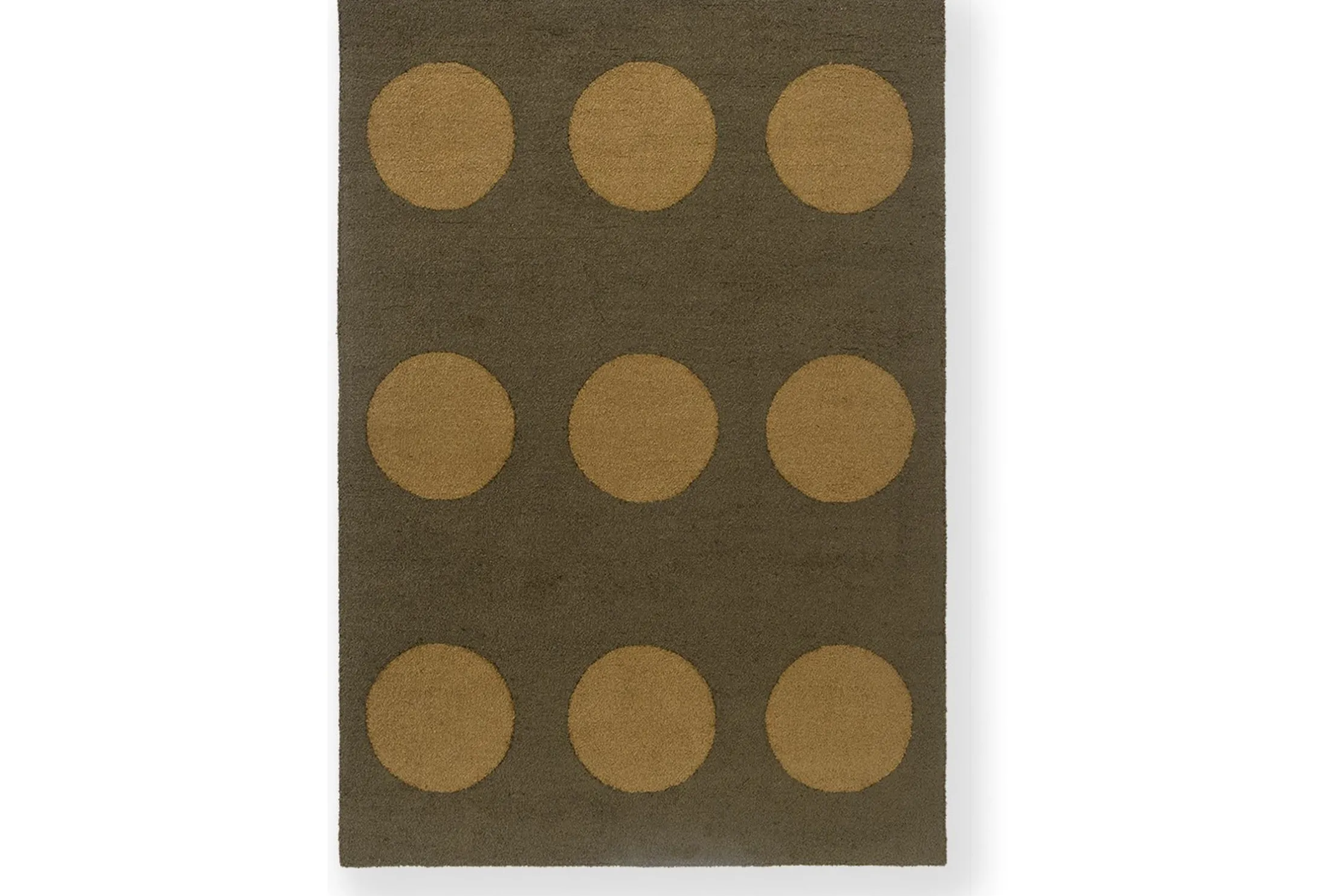Vloerkleed Festival Dots Olive 495817 Habitat | Brink & Campman