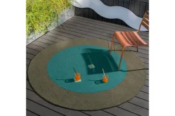 Vloerkleed Festival Round Aqua 496308 Habitat | Brink & Campman