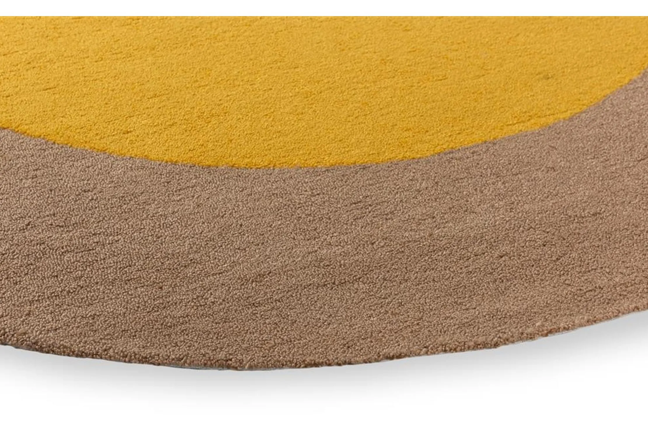 Vloerkleed Festival Round Yellow 496306 Habitat | Brink & Campman